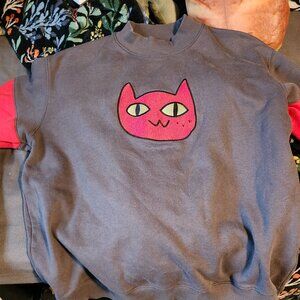 Steady Hands Baggy Adventure Time Marceline Cat Sweater XL